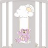 "Гандылян Жаклин"( Мишка на качелях) детская кроватка с универсальным маятником