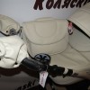 Adamex Gloria Eco Deluxe 100 % кожа кремовая коляска 2 в 1 Польша